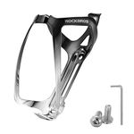 ROCKBROS Bike Water Bottle Holder - Lightweight Aluminum Bike Water Bottle Cage Brackets Adjustable Bicycle Cup Holder for MTB Road Bike