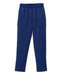 Women’s Open-Back Adaptive Quilted Knit Track Suit Pant - Indigo 3XL