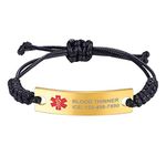 Medical Bracelets For Women Gold Customizable Id Bracelet