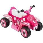 Disney Minnie 6-Volt Ride-On Quad for Girls by Huffy, Pink