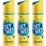 Set Wet Cool Avatar Deodorant Spray Perfume, 150ml (Buy 2 Get 1)