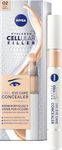 NIVEA Hyaluron Cellular Filler 3-in-1 Eye Care Concealer Medium (4 ml), Anti-Age Concealer with Hyaluron, Concealer for Dark Circles, Redness and Pimples