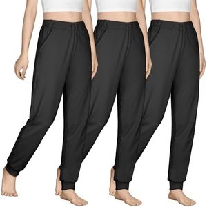 BIG ELEPHANT Girls Jogger Pants with Pockets, Lightweight Athletic Pants