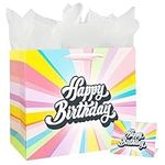 13" Large Happy Birthday Gift Bag w