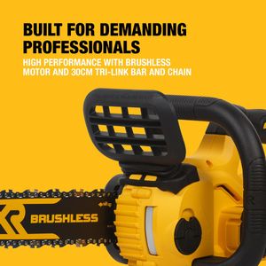 DEWALT 18V XR Compact Chainsaw – Cordless, Lightweight