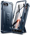 Dexnor for Apple iPhone 7 Plus/8 Plus Case, [Built in Screen Protector and Kickstand] Heavy Duty Military Grade Protection Shockproof Protective Cover for Apple iPhone 7 Plus/8 Plus - Navy Blue