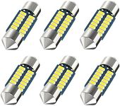 6pcs 31mm DE3175 festoon led bulb, 14SMD 6000k white bright interior led bulb,DE3022 DE3175 DE3021 DE3023 3175 3021 3022 6428 6430 7065 led bulb for car map light dome light