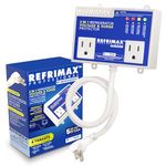 Refrimax Electronic Surge Protector for Refrigerators 27 cu. ft. or More, with 2.23ft Cable and Two Outlets