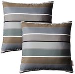 LexMod 2 Piece Modway Outdoor Patio Pillow Set, Stripe