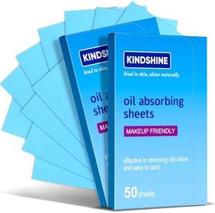 KINESHINE 100P High-Performance Oil Absorbing Sheets for Face - Makeup Friendly Blotting Papers for Oily Skin - Oil Blotting Sheets for Face, Portable Oil Wipes