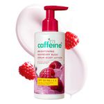 mCaffeine Brightening SPF 50 PA+++ Body Sunscreen Lotion | Instant Cooling, De-tan Body Lotion with Vitamin C Rich Raspberries & Niacinamide | Lightweight, Non-sticky Sun Protection - 200ml