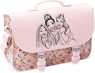 Disney Borsa a Tracolla - Borsetta Bambina Principesse Frozen Borse A Tracolla Regolabile Regalo Bambina Compleanno Natale(Rosa fiori)