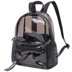 TINYAT Clear Backpack Transparent Women Backpack Waterproof Super PVC Casual Rucksack Fashion Backpack Ladies Shopping Dating Pack, T9051