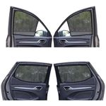 NEODRIFT 'NeoShade' Magnetic Car Sunshades for Volkswagen Polo (UV Protection, Strong Magnetic Grip, Zipper Design, Temperature & Privacy Control) (Set of 4)