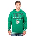 Ultra Game NBA Boston Celtics Men's Focused Team Color Fleece Pullover Hoodie Sweatshirt, Medium, Kelly Green