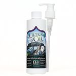 Ultra Oil Skin and Coat Supplement for Dogs and Cats with Hemp Seed Oil, Flaxseed Oil, Grape Seed Oil, Fish Oil for Relief from Dry Itchy Skin, Dull Coat, Hot Spots, Dandruff, and Allergies (8 oz)