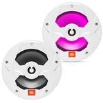 JBL - Marine Series 8” (200mm) two-way audio multi-element speaker with RGB lighting 150W – White