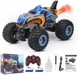 Rhybor Remote Control Car, 1:16 Scale RC Monster Truck Toy Vehicle with Spray Mist Music LED Lights, 2.4 GHz 20 Km/h High Speed Truck,Electric Toy Cars Best Gift for Age 4 5 6 7 8 9 Kids