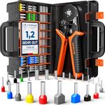 SOMELINE® Crimping Tools Set with 24 Types of Ferrules - Ferrule Pliers 0.25-10mm²(AWG 24-8) I Electricians Tools, Crimper, Crimping Pliers, Wire Crimping Tool, Crimping Tool