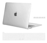 Midkart Hard Shell Plastic Case Compatible with MacBook Pro 13 Inch Touch Bar & Touch ID (Model M2 A2338 / M1 A2338 / A2289 / A2251 / A1706 / A2159 / A1989 / A1708 Release 2023-2016), Transparent