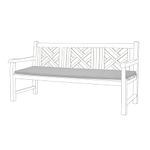 Kosiproducts 2 Seater Outdoor Bench Seating Pad Cushion for Garden Benches Patio 3 Sizes, 12 Colours (Grey, BNCH-3 [120X33X5])