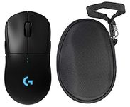 M.G.R.J® Portable Carrying Protector Case Cover for Logitech G PRO X Superlight/G PRO Wireless Gaming Mouse (Black)