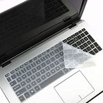 Saco Keyboard Silicone Skin Cover for Dell G15 5510, 5515 15.6 inches FHD Gaming Laptop - Transparent