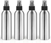 BOSMIOW 4pcs 120ml/4oz Aluminum Spray Bottles,Empty Fine Mist Spray Containers,Metal Atomizer Bottles,Reusable Fine Mist Sprayer for Cosmetic,Perfume,Face Spray,Air Freshener,Cleaning,Gardening