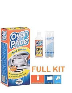 onlyfly Oven Pride 500ml complete kit with SAFETY Gloves and SMART bag for Rack + Grill Easy cleaning Degreases oven without need for scrubbing, oven pride co