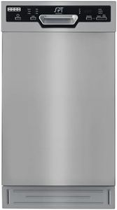 SPT SD-9254SSA 18″ Wide Built-In Stainless Steel Dishwasher w/Heated Drying, ENERGY STAR, 6 Wash Programs, 8 Place Settings and Stainless Steel Tub