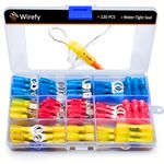 Wirefy Heat Shrink Wire Connectors - Electrical Connectors Kit - Marine Automotive Crimp Terminals - 22-10 Gauge - 120 PCS