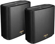 ASUS ZenWiFi XT9 AX7800 Set of 2 Black Combinable Router (Tethering as 4G and 5G Router Replacement, Whole-Home Tri-Band AI Mesh WiFi 6 Router System, 2.5G Port, Coverage of up to 530 m²)