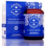 Organic Bacopa Monnieri Capsules - Brahmi Capsules | 20:1 High Strength Natural Ayurvedic Supplement Bacopa Extract | Bacopa Capsules Certified Organic by Soil Association | 60 Brahmi Powder Capsules