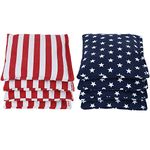 Weather Resistant Cornhole Bags (Set of 8) by SC Cornhole:: Choose Your Colors (Stars/Stripes)