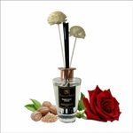 SocialSkn J.Malone-Inspired Room Diffusers Reed 200ml of Velvet Rose & Oud- Elegant Reed Diffusers for Home Strong Smelling - Diffusers with Sticks and Oil (Inspired by J.Malone)