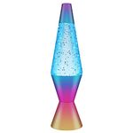 Lava Lamp 2456, Chrome Star Glitter, Clear Liquid, Decorative Base and Cap, Original 14.5 inch LAVA® Motion Lamp to Illuminate Your Mood