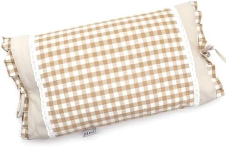 Edomi Upgrade Buckwheat Pillows for Sleeping, Neck Pillow Adjustable Buckwheat Hulls Filled with Pillow Cover Neck Support for Back and Side Sleepers (20x11 inch, Khaki)