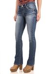 WallFlower Women's Legendary Bootcut Mid-Rise Insta Stretch Juniors Jeans (Standard and Plus), Keller, 11