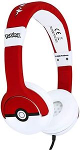 OTL 856542 Pokemon Pokeball Junior Headphones, Red/White