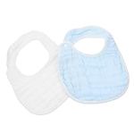 Hoement Newborn Washcloths 2pcs Baby Bib Bibs 0-6 Months Babyfood Bandana Bibs Drool Bibs Toddler Towel s Washcloths Eating Bibs Absorbent Towels Men and Women Cotton Universal Decorate