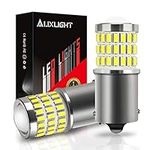 AUXLIGHT 1156 BA15S 1003 1156A 1141 7506 LED Bulbs Xenon White, Ultra Bright 57-SMD LED Replacement for Back Up/Reverse Lights, Brake/Tail Lights, Turn Signal/Parking or Running Lights (Pack of 2)