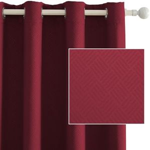 Ystyle Tende Oscuranti per Interni 2 Pezzi, 140x280 CM, Tende Termiche Camera da Letto con Anelli, Tende Fonoassorbenti per Soggiorno, Tenda Termica Isolante Freddo E Caldo, Bordeaux