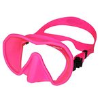 Beuchat Maxlux S Mask (Pink) for Snorkeling, Scuba Diving, Freediving, Swimming