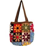 Handmade Purses and Handbags for Women, Crochet Summer Beach Shoulder Bags, Knitted Daisy Handbag Women, Hobo Tote Handbag for Women and Girls, Zipper Closure