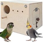 Petoya Breeding Box Bird Nest with Perch for Cockatiel Bird Standard (Horizontle)