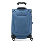 Travelpro Maxlite 5 Softside Expandable Suitcase with 4 Spinner Wheels, Lightweight Suitcase, Men and Women, Azure Blue, Compact Carry on 56x36x23 cm