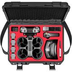 STARTRC Avata 2 Case,Waterproof Carrying Hard Case for DJI Avata 2 Fly More Combo with DJI Goggles 3/RC Motion 3/FPV Remote Controller 3,Battery Charging Hub,FPV Drone Accessories
