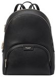 Kate Spade New York Hudson Pebbled Leather Large Backpack, Black, Black, One Size