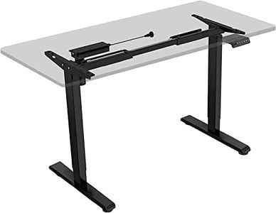 FLEXISPOT EN1B DIY Adjustable Desk Frame Electric Sit Stand Desk Base Home Office Standing Desk with 4 Touch-Sensitive Memory Buttons and LED Height Display(Black Frame Only)…