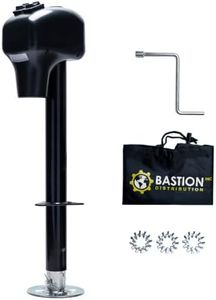 Bastion Distribution 3500lbs Electric Power A-Frame Tongue Jack & Cover for Trailers, Campers, RVs, & More